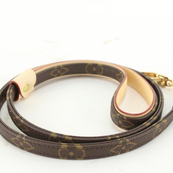 Louis Vuitton Brand New Rare Monogram Baxter MM Dog Leash Pet Lead 69lk78s